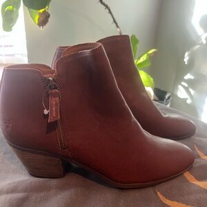 Frye Brown Ankle Boots